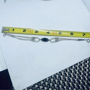 Sterling silver black onyx bracelet